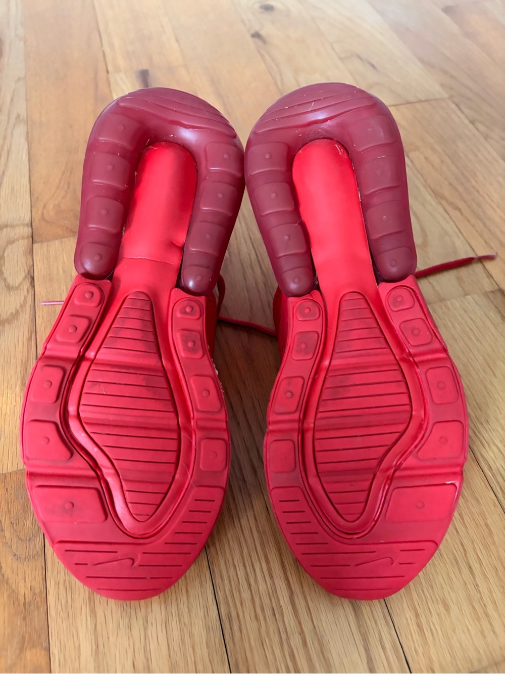 Nike Kids Red Athletic Sneakers Air270 Style - Picture 3 of 4